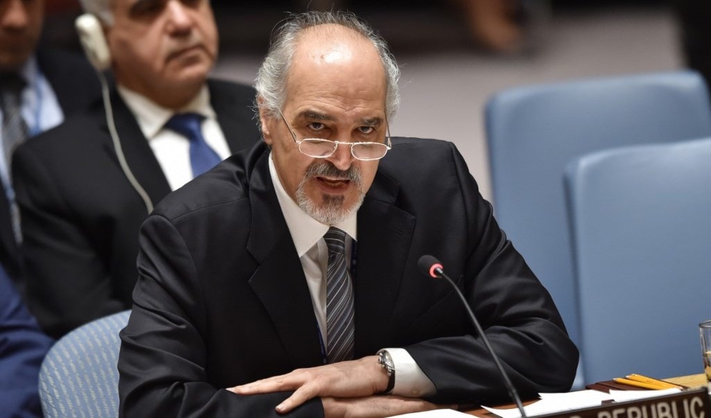 الجعفري: سوريا نجحت مع روسيا وإيران وبيدرسون في إنجاز تشكيل لجنة الدستور (أ ف ب) الجعفري: سوريا نجحت مع روسيا وإيران وبيدرسون في إنجاز تشكيل لجنة الدستور (أ ف ب)