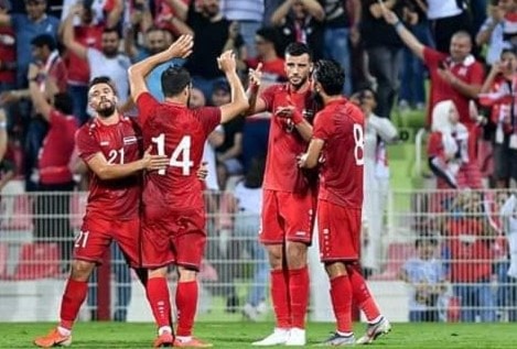 سجّل السومة هدفَي الفوز لسوريا سجّل السومة هدفَي الفوز لسوريا