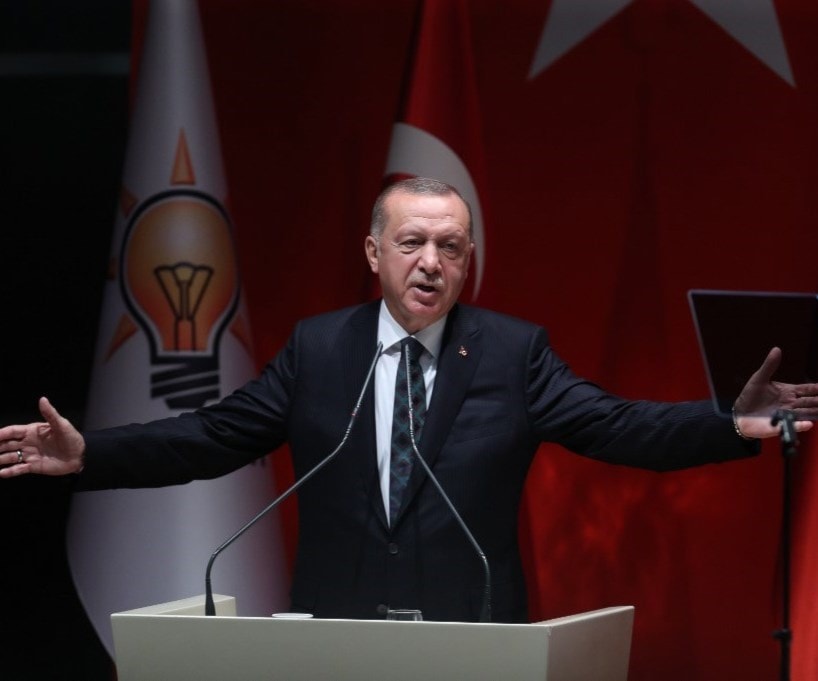 إردوغان خلال القاءه كلمة يوم 10 أكتوبر الجاري / أ.ف.ب إردوغان خلال القاءه كلمة يوم 10 أكتوبر الجاري / أ.ف.ب