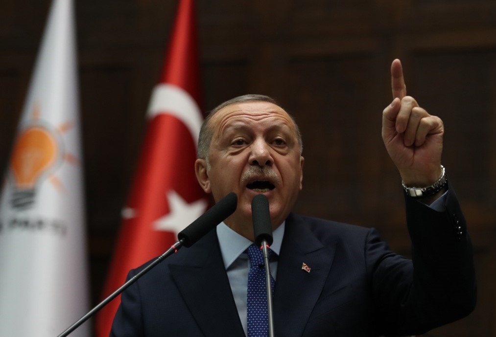 إردوغان خلال كلمة له في أنقرة مؤخراً / أ.ف.ب إردوغان خلال كلمة له في أنقرة مؤخراً / أ.ف.ب