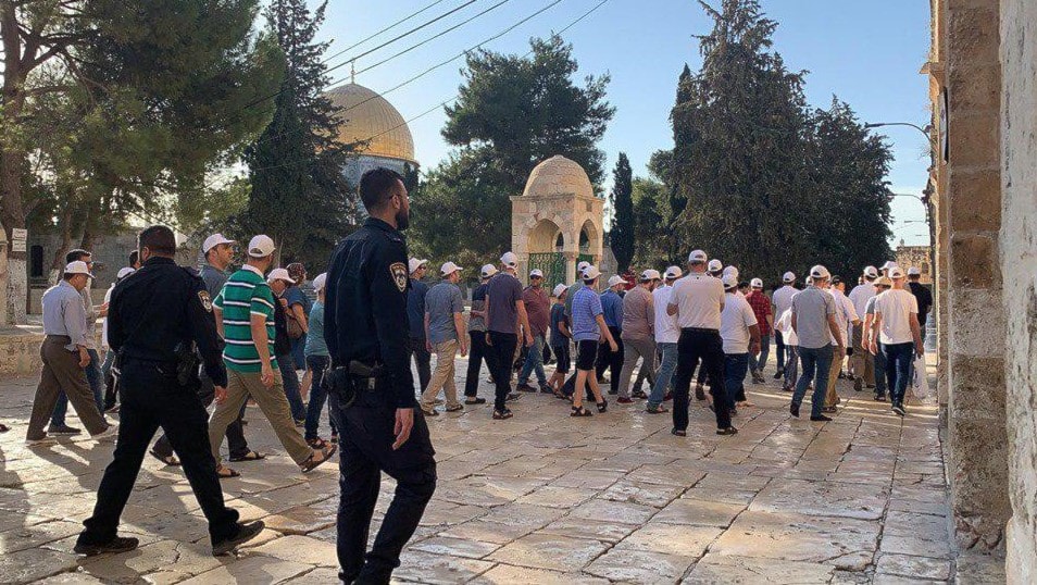 150 مستوطناً يقتحمون المسجد الأقصى عشية ما يُعرف بـ "يوم الغفران" 150 مستوطناً يقتحمون المسجد الأقصى عشية ما يُعرف بـ "يوم الغفران"