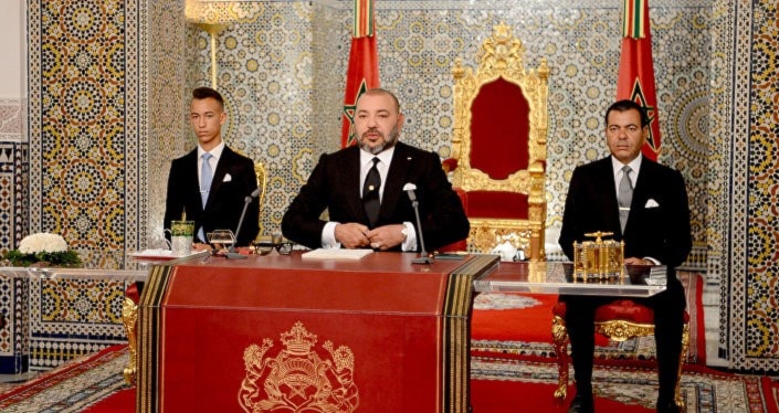 يظهر في الصورة ملك المغرب محمد السادس (أ ب) يظهر في الصورة ملك المغرب محمد السادس (أ ب)