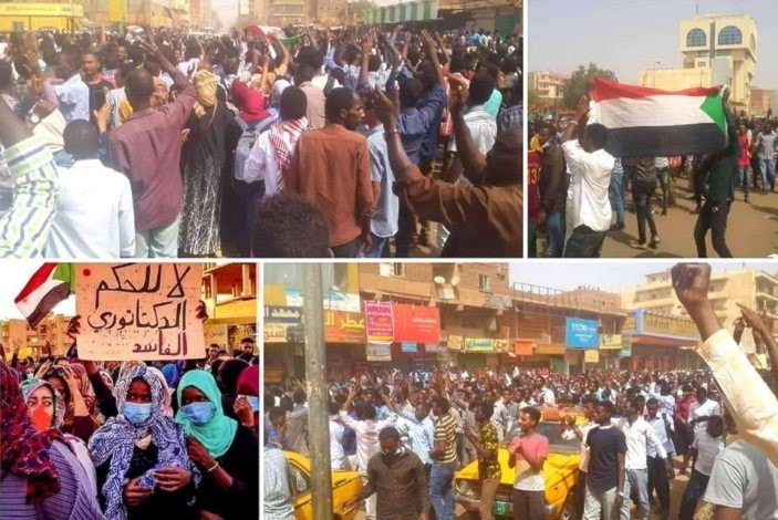مسيرات في وسط الخرطوم دعماً للمتظاهرين الموقوفين خلال أسابيع من الاحتجاجات مسيرات في وسط الخرطوم دعماً للمتظاهرين الموقوفين خلال أسابيع من الاحتجاجات