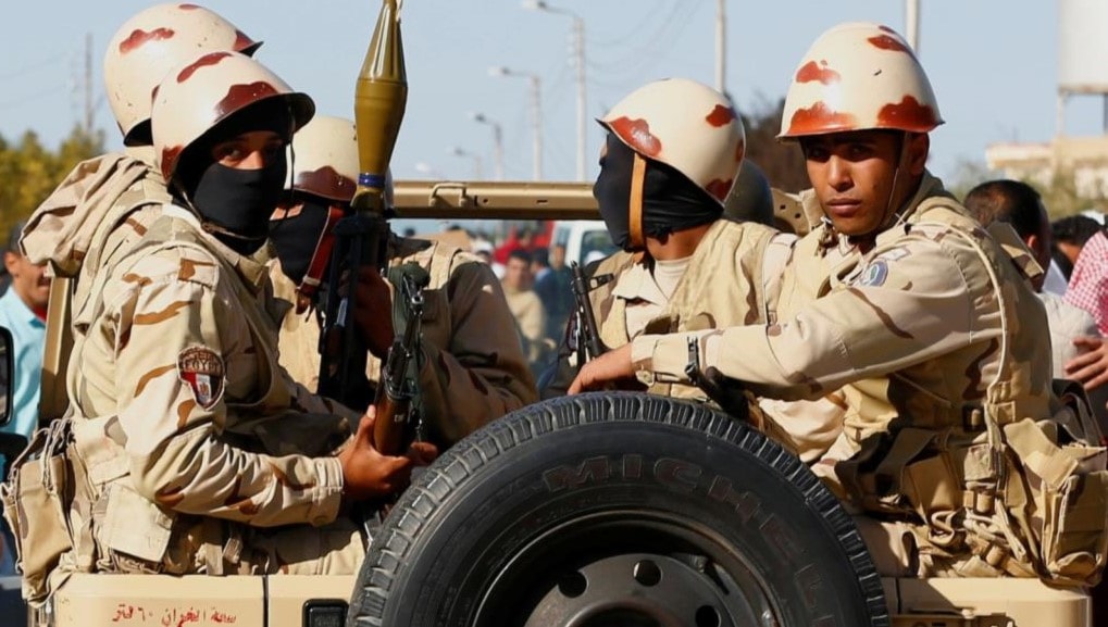 القوات المسلحة المصرية تعلن القضاء على ستة وأربعين عنصراً إرهابياً شديدي الخطورة القوات المسلحة المصرية تعلن القضاء على ستة وأربعين عنصراً إرهابياً شديدي الخطورة