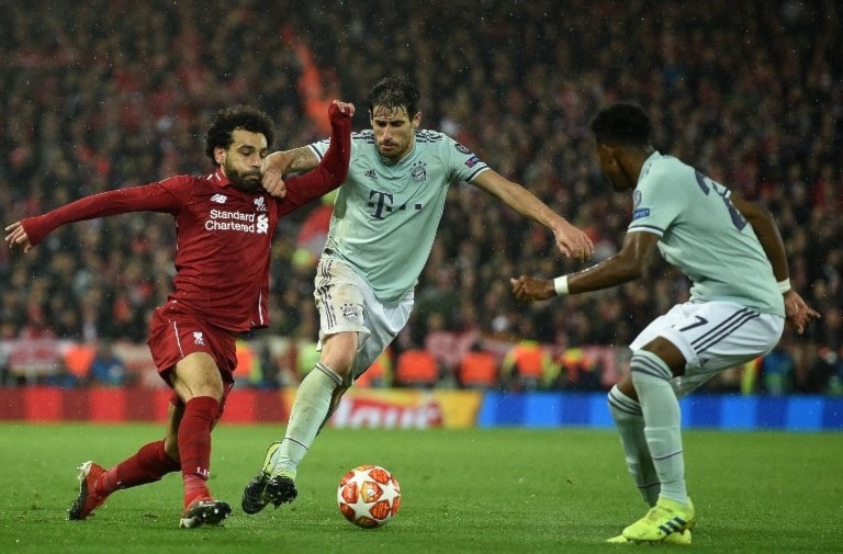 انتهت مباراة الذهاب بين بايرن وليفربول بالتعادل 0-0 في "أنفيلد" (أ ف ب) انتهت مباراة الذهاب بين بايرن وليفربول بالتعادل 0-0 في "أنفيلد" (أ ف ب)