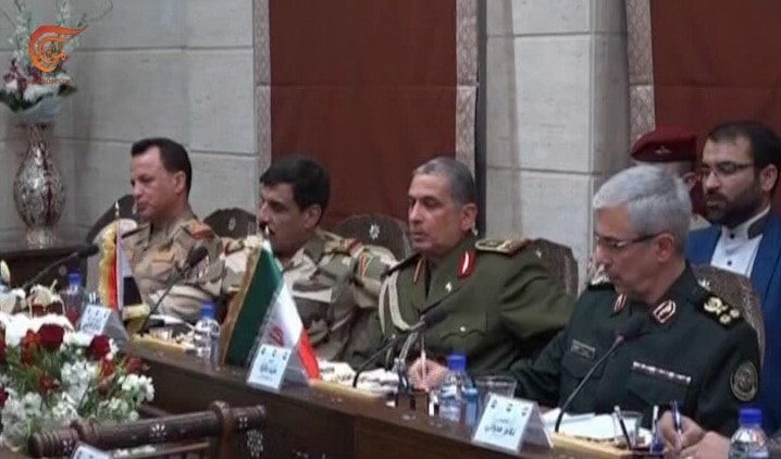 رؤساء أركان جيوش سوريا والعراق وإيران يجتمعون في دمشق لبحث مكافحة الإرهاب وتطوير التعاون الدفاعي العسكري فيما بينهم رؤساء أركان جيوش سوريا والعراق وإيران يجتمعون في دمشق لبحث مكافحة الإرهاب وتطوير التعاون الدفاعي العسكري فيما بينهم
