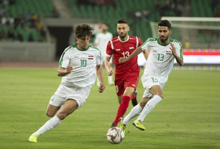 فاز "أسود الرافدين" 1-0 (أ ف ب) فاز "أسود الرافدين" 1-0 (أ ف ب)