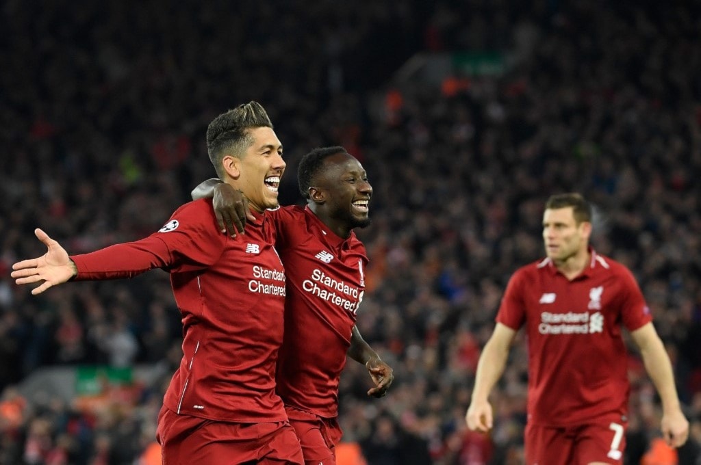 سجّل كيتا وفيرمينو هدفَي ليفربول (أ ف ب) سجّل كيتا وفيرمينو هدفَي ليفربول (أ ف ب)