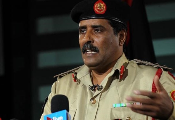 المتحدث العسكري باسم الجيش الليبي بقيادة حفتر، أحمد المسماري المتحدث العسكري باسم الجيش الليبي بقيادة حفتر، أحمد المسماري