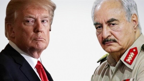 البيت الأبيض كشف عن أن ترامب اتصل هاتفياً بحفتر يوم الإثنين 15 نيسان/ أبريل البيت الأبيض كشف عن أن ترامب اتصل هاتفياً بحفتر يوم الإثنين 15 نيسان/ أبريل