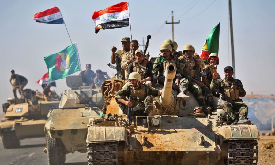 الصورة لقوات من الحشد الشعبي الصورة لقوات من الحشد الشعبي