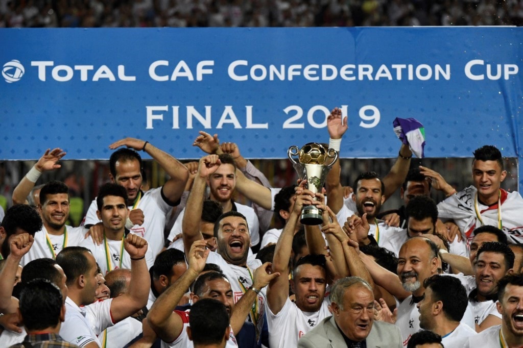 اللقب هو الأول للزمالك في المسابقة (أ ف ب) اللقب هو الأول للزمالك في المسابقة (أ ف ب)