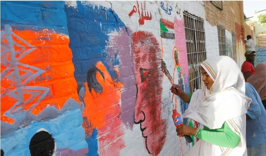 اعتصام المحتجين في السودان يطلق المواهب الفنية اعتصام المحتجين في السودان يطلق المواهب الفنية