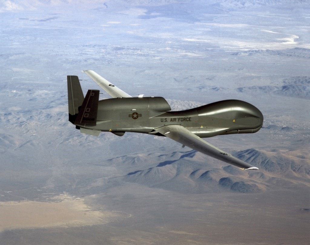 الطائرة الأميركية التي أسقطتها ايران هي من طراز RQ Global Hawk (أ ف ب) الطائرة الأميركية التي أسقطتها ايران هي من طراز RQ Global Hawk (أ ف ب)