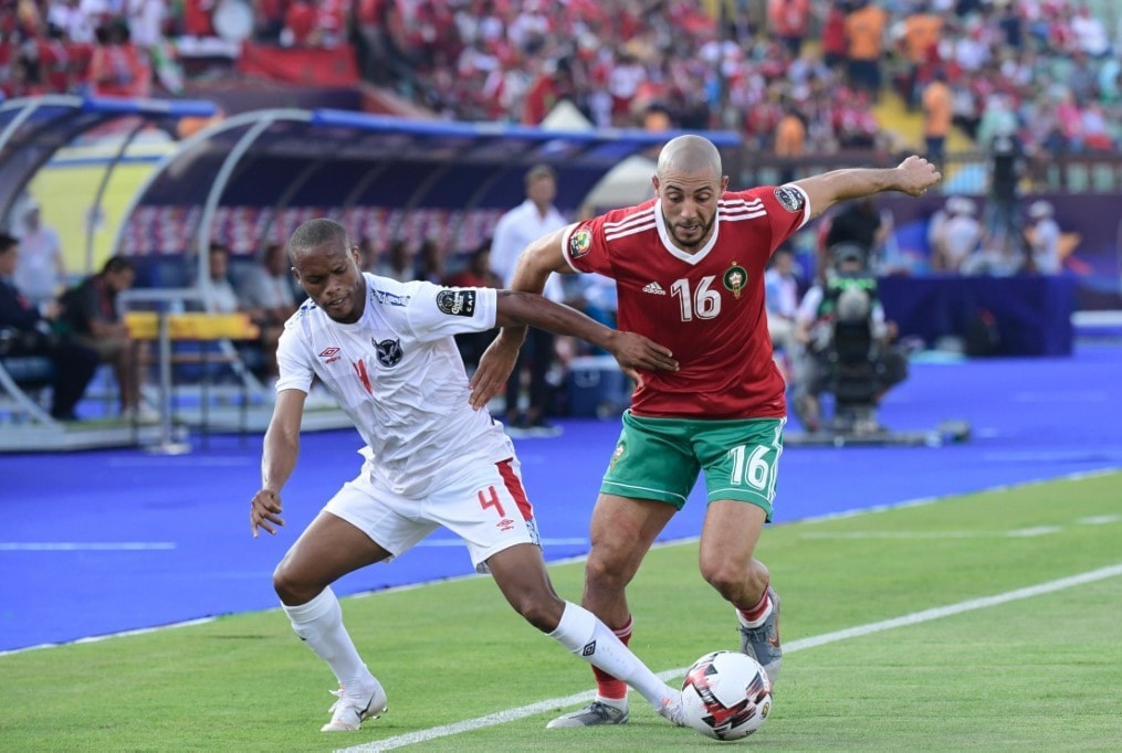فاز المنتخب المغربي في مبارياته الثلاث في دور المجموعات للمرة الأولى (أ ف ب) فاز المنتخب المغربي في مبارياته الثلاث في دور المجموعات للمرة الأولى (أ ف ب)