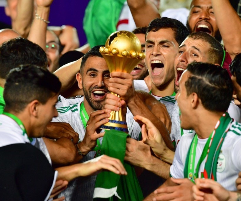 جاء تقدُّم منتخب الجزائر بعد تتويجه بلقب بطولة أمم أفريقيا (أ ف ب) جاء تقدُّم منتخب الجزائر بعد تتويجه بلقب بطولة أمم أفريقيا (أ ف ب)