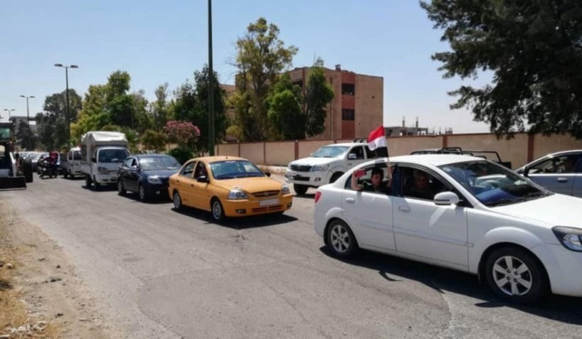 الدفعة الاولى من النازحين تعود إلى مدينة القصير السورية الدفعة الاولى من النازحين تعود إلى مدينة القصير السورية