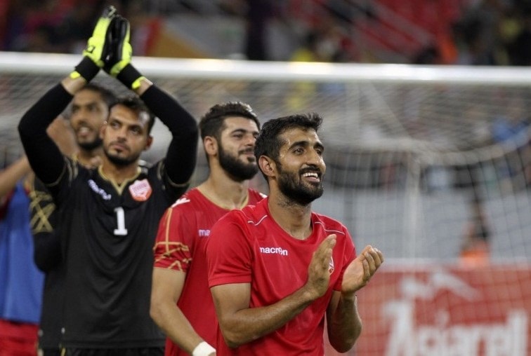فاز منتخب البحرين على نظيره العراقي 1-0 في النهائي (أ ف ب) فاز منتخب البحرين على نظيره العراقي 1-0 في النهائي (أ ف ب)