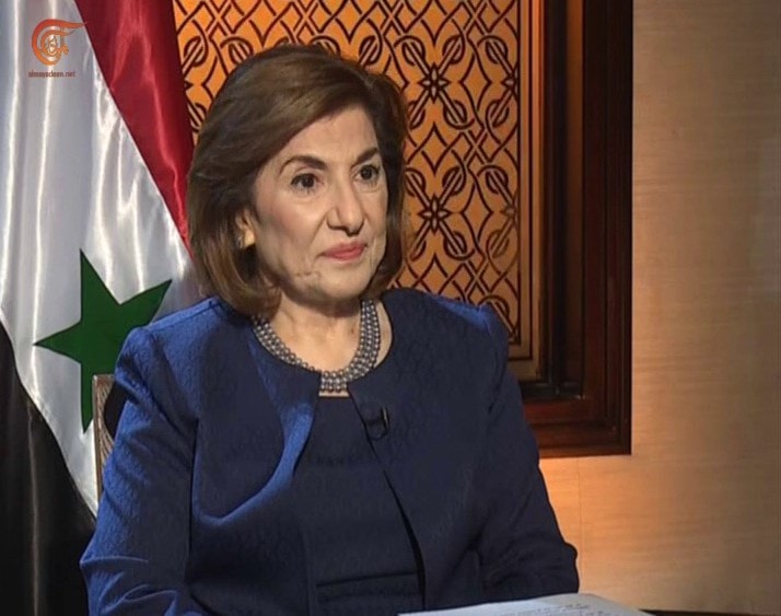بثينة شعبان للميادين: سيادة سوريا ووحدة اراضيها سيتحقق مهما كلف الثمن بثينة شعبان للميادين: سيادة سوريا ووحدة اراضيها سيتحقق مهما كلف الثمن