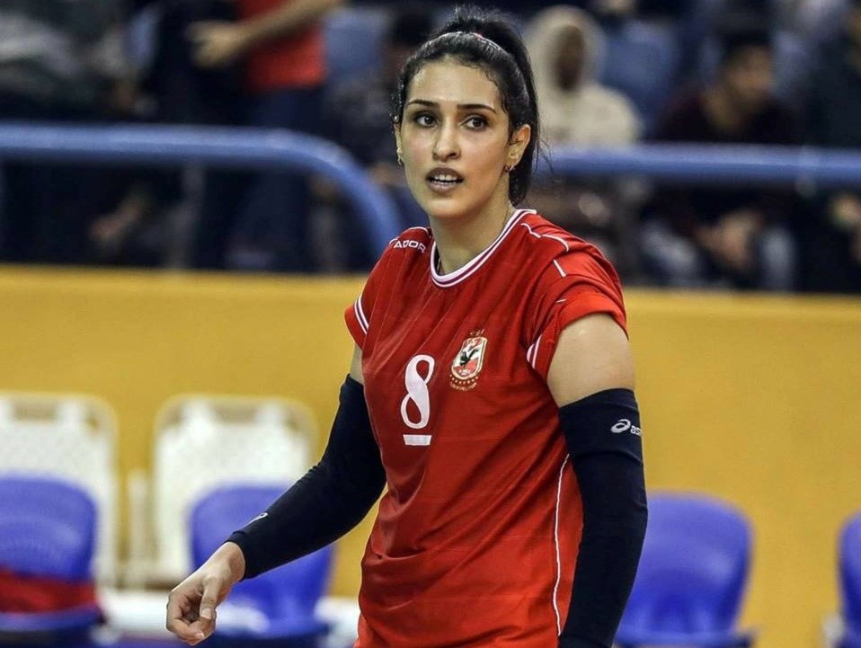 نهلة سامح خلال إحدى المباريات نهلة سامح خلال إحدى المباريات