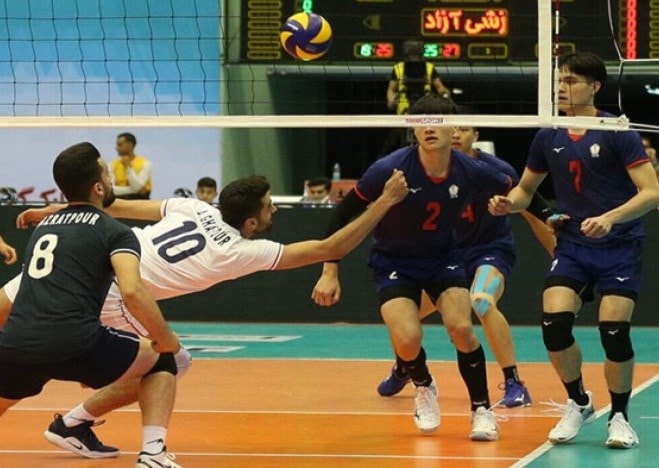 فازت إيران على تايوان 3-0 فازت إيران على تايوان 3-0