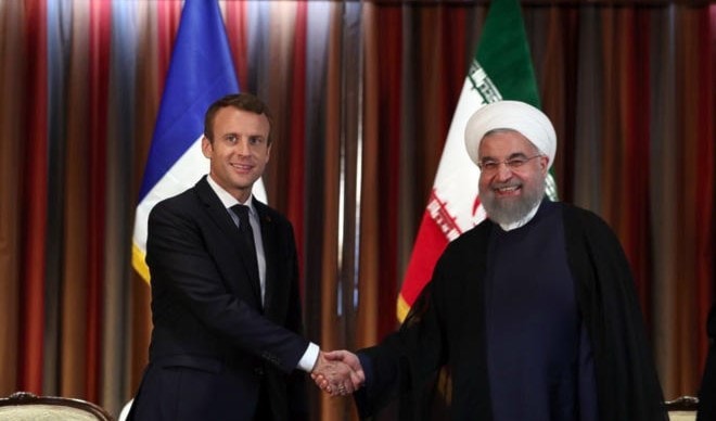 روحاني يبحث مع ماكرون التوتر في الخليج والاتفاق النووي روحاني يبحث مع ماكرون التوتر في الخليج والاتفاق النووي