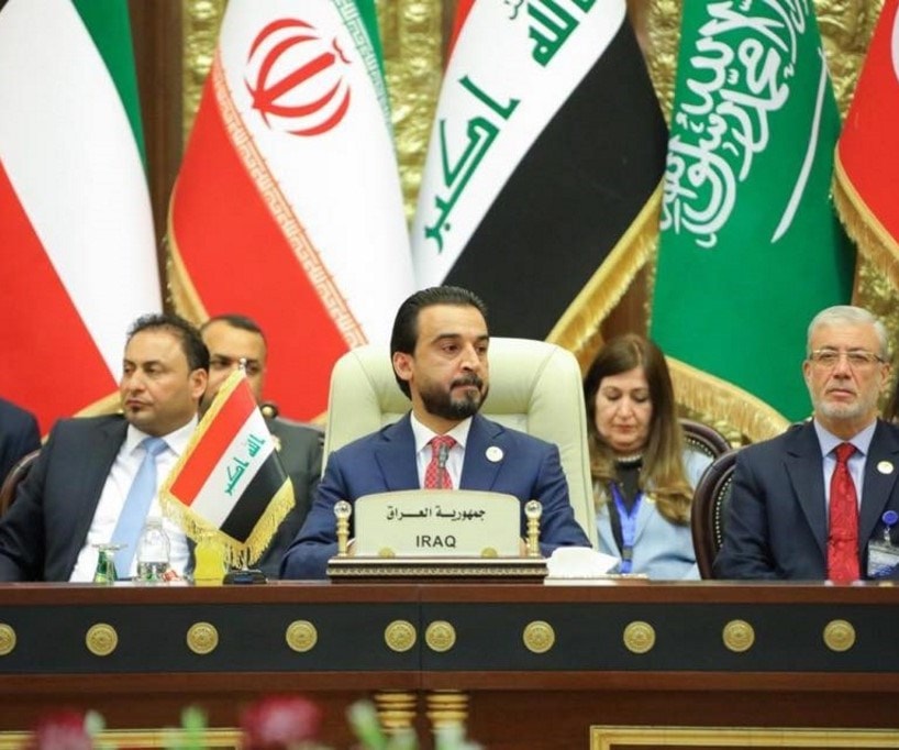 مؤتمر صحفي للبرلمان العراقي يوم 20 أبريل الماضي / أ.ف.ب مؤتمر صحفي للبرلمان العراقي يوم 20 أبريل الماضي / أ.ف.ب