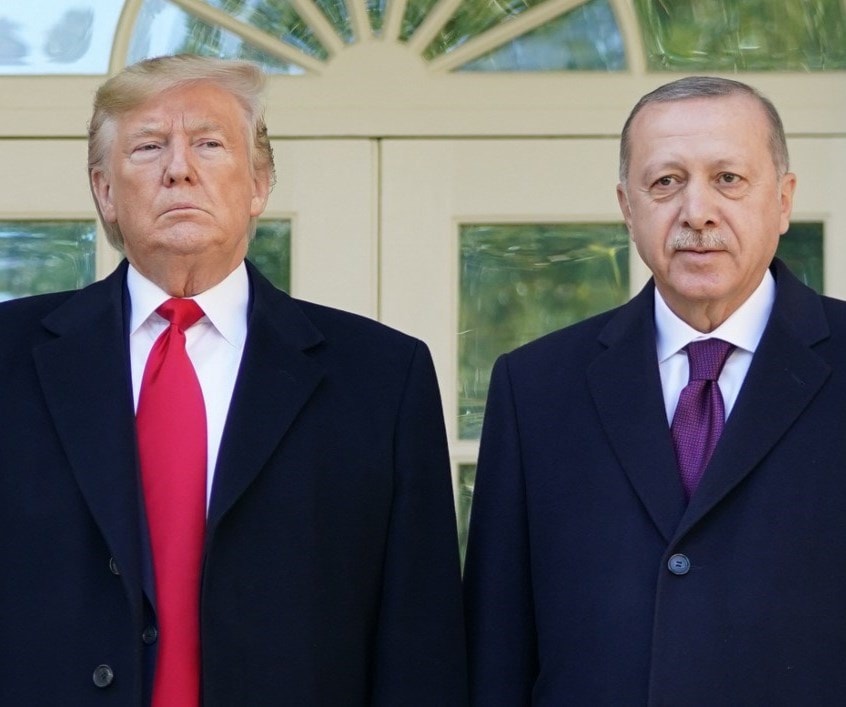 ترامب وإردوغان في البيت الأبيض - 13 نوفمبر 2019 (أ.ف.ب) ترامب وإردوغان في البيت الأبيض - 13 نوفمبر 2019 (أ.ف.ب)