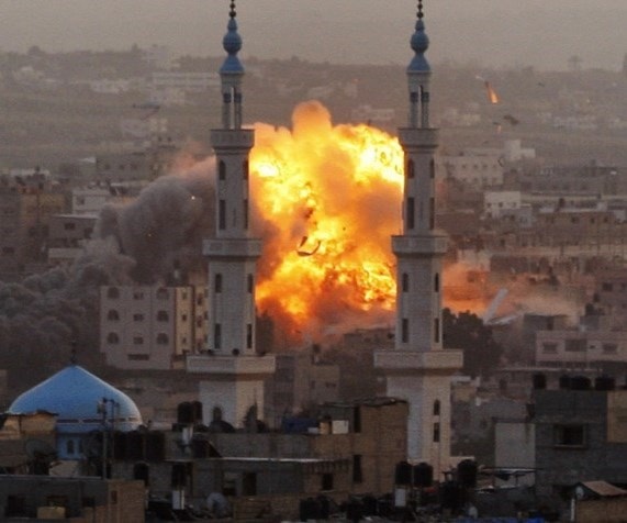 اطلاق نار على غزة (صورة أرشيفية). اطلاق نار على غزة (صورة أرشيفية).