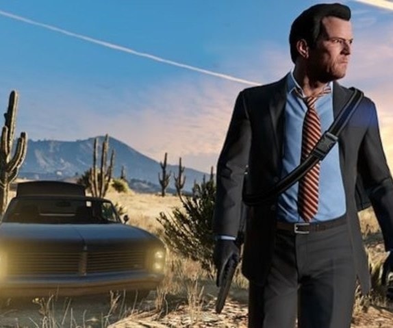 لقطة من لعبة "GTA 5" لقطة من لعبة "GTA 5"