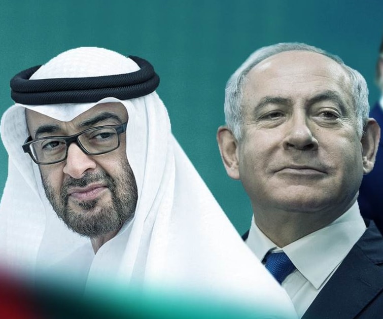 ولي عهد أبو ظبي محمد بن زايد ورئيس الحكومة الإسرائيلي بنيامين نتنياهو ولي عهد أبو ظبي محمد بن زايد ورئيس الحكومة الإسرائيلي بنيامين نتنياهو