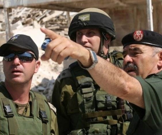 قوات أمنية مشتركة من الفلسطينيين والإسرائيليين قبل وقف التنسيق الأمني قوات أمنية مشتركة من الفلسطينيين والإسرائيليين قبل وقف التنسيق الأمني