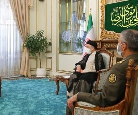 Iranian President-elect Ebrahim Raisi and Major General Muhammad Bagheri Iranian President-elect Ebrahim Raisi and Major General Muhammad Bagheri