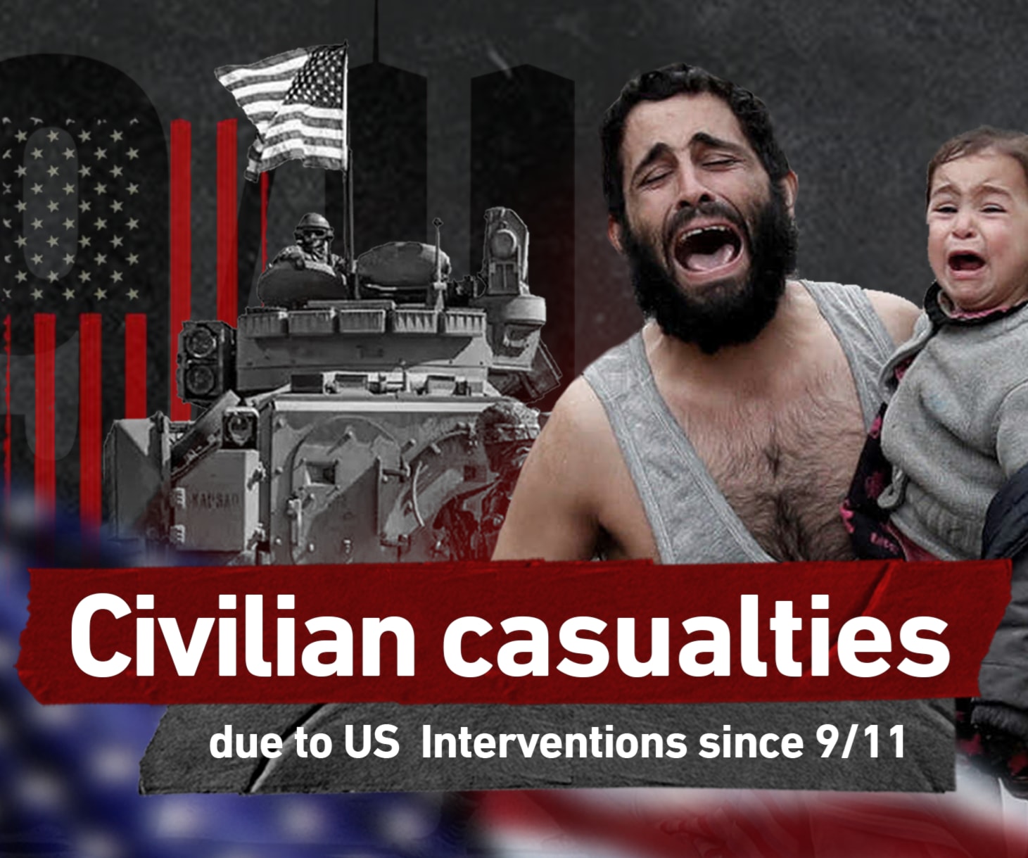 Civilian casualties due to US Interventions since 9/11 Civilian casualties due to US Interventions since 9/11