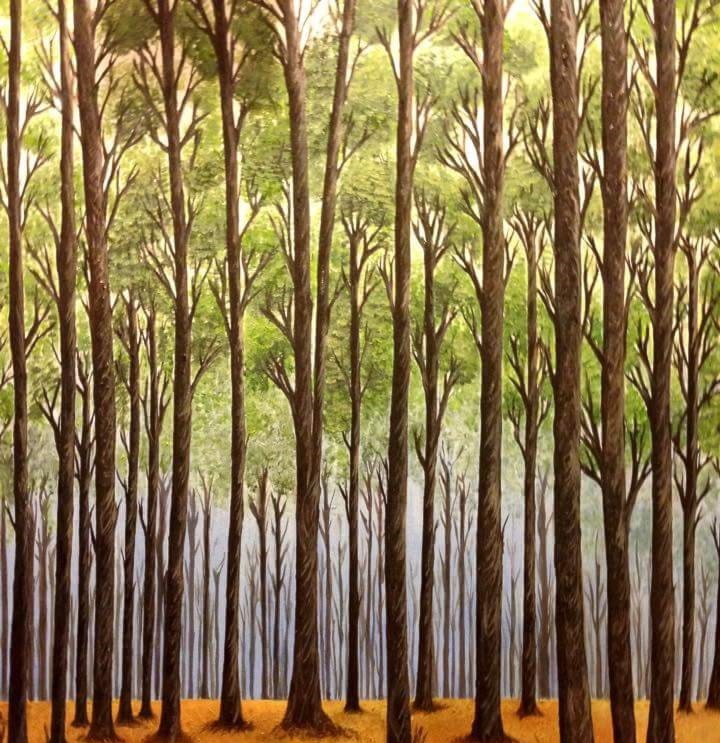 ألوانها الطبيعة وريشتها خيالها المسكون بالفرح الميادين