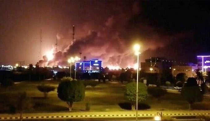الميادين مسي رات يمنية تستهدف معملين لأرامكو السعودية وبومبيو