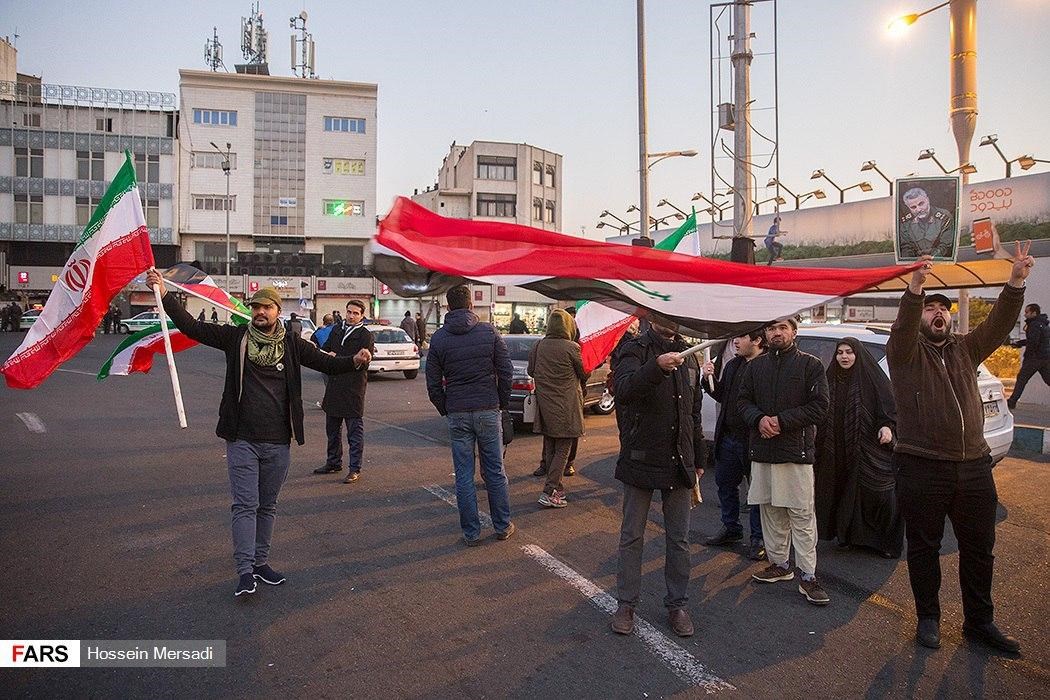 احتفالات عفوية في الشوارع الإيرانية بعد استهداف قاعدة عين الأسد