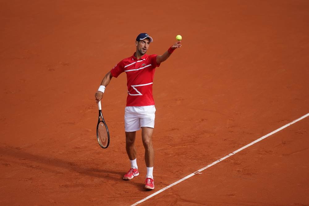 ديوكوفيتش في مباراته أمام بيرانكيس 