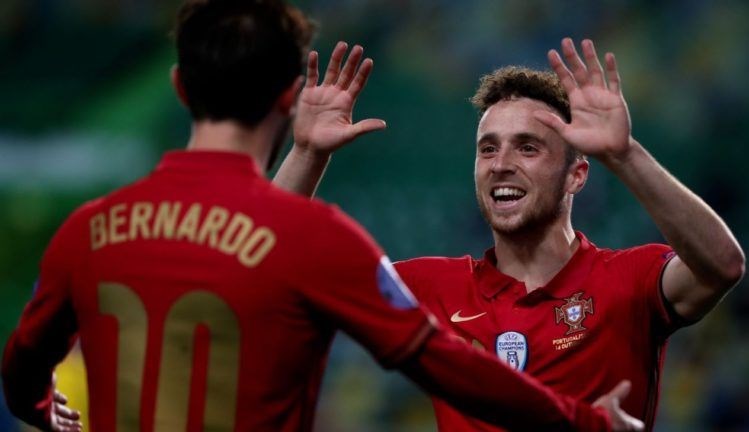 سجّل ديوغو غوتا هدفين للبرتغال