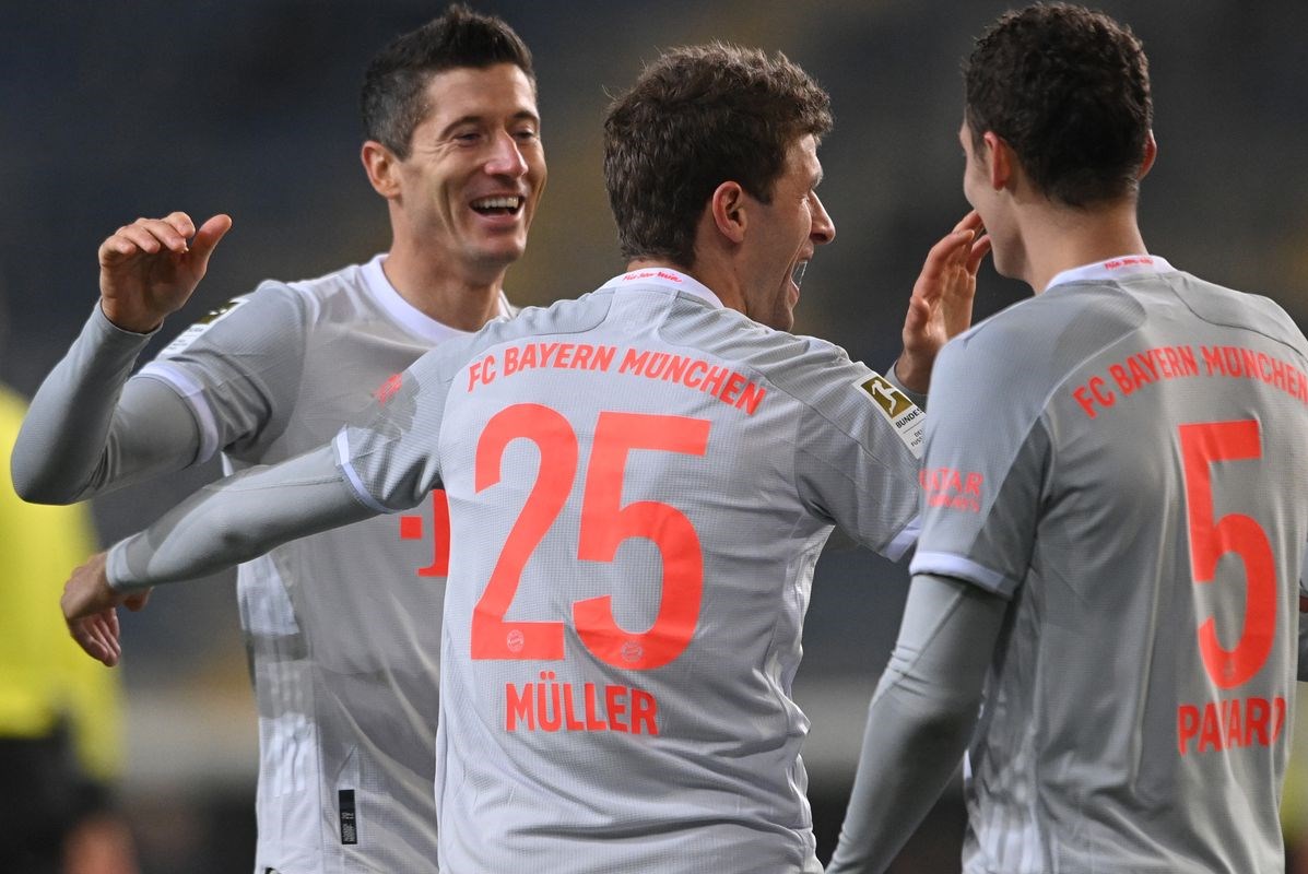 تألّق مولر وليفاندوفسكي في صفوف بايرن