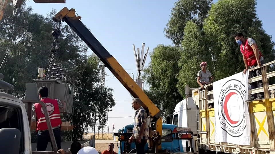 من عمليات الصيانة والاصلاح في محطة 