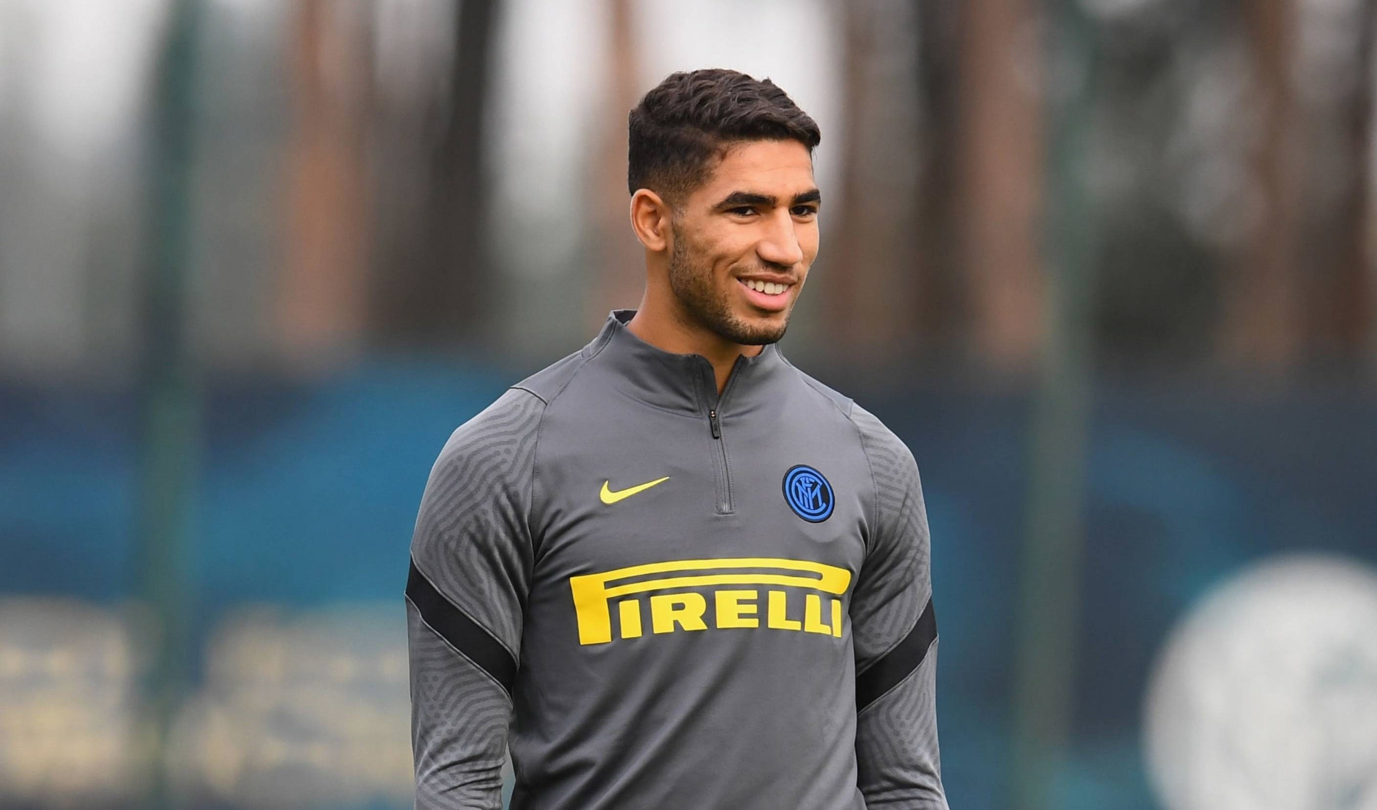 حكيمي في تدريبات إنتر (أرشيف)