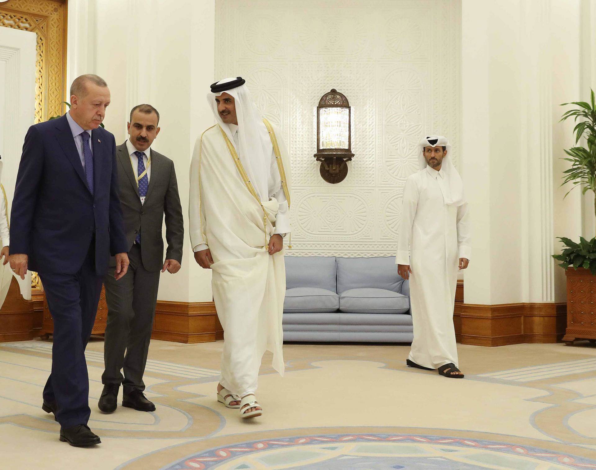 إردوغان في زيارة سابقة لقطر