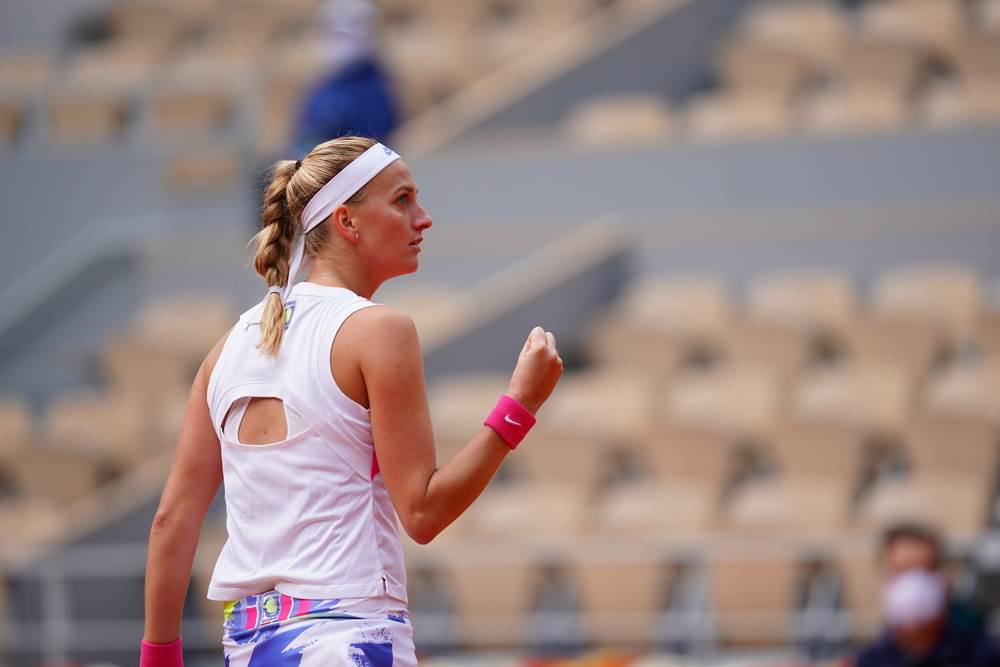  بترا كفيتوفا في مباراتها أمام لورا سيغموند