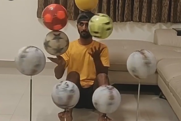 في الحجر المنزلي... موهبة استثنائية (فيديو)