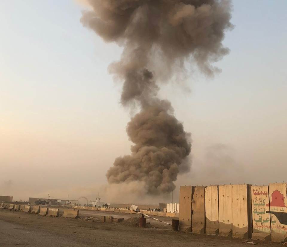صورة من موقع الانفجار في بغداد (الميادين)