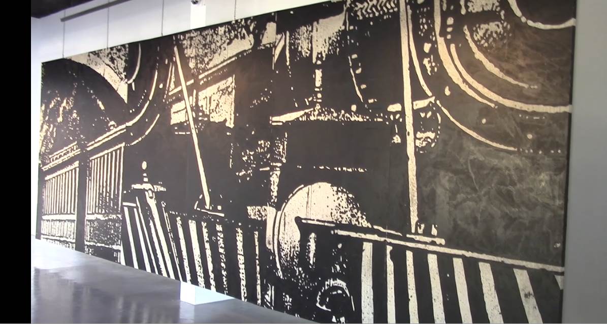 جدارية القطار لمحمود العبيدي 