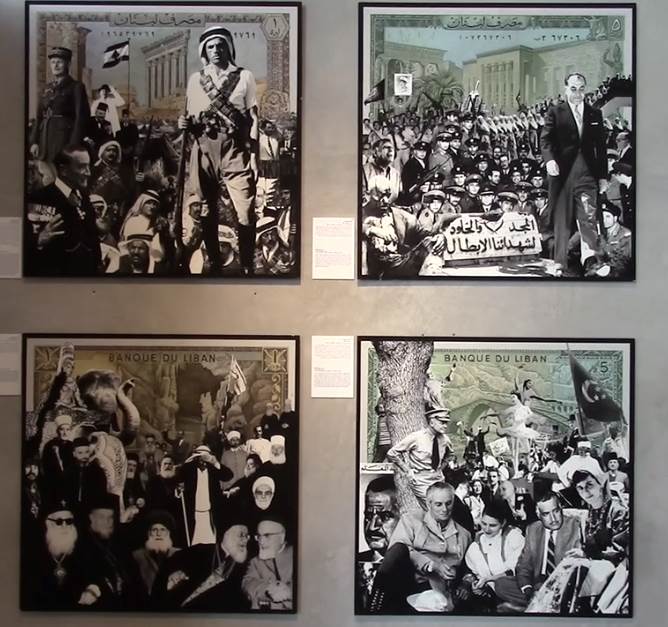 لوحات لتاريخ الأحداث اللبنانية الأولى 