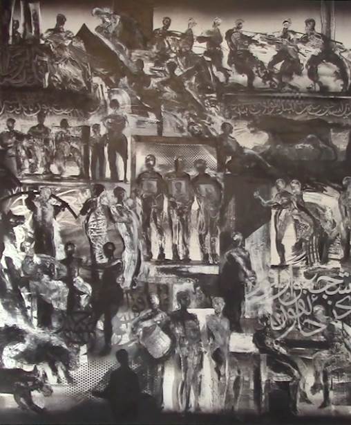 لوحة تشجعوا وقولوا نحن خائفون للسوري أحمد المعلا 