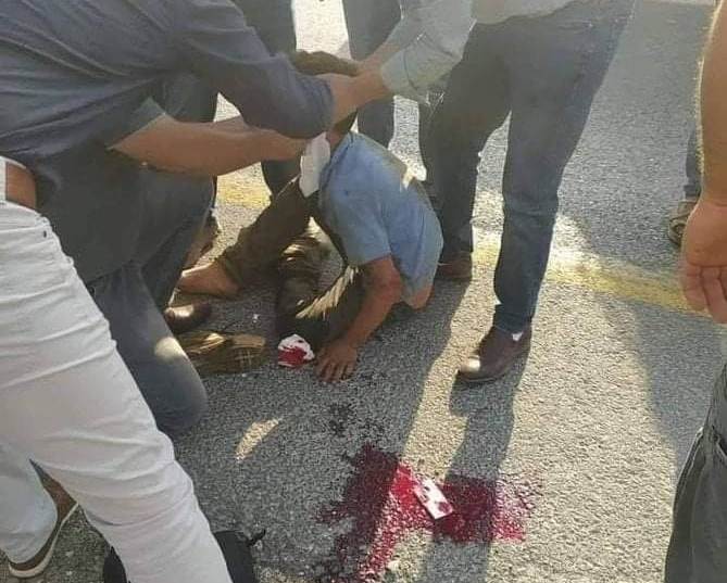 الطفل الفلسطيني لحظة دهسه